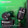 Wormhole battery for rotary tattoo machine